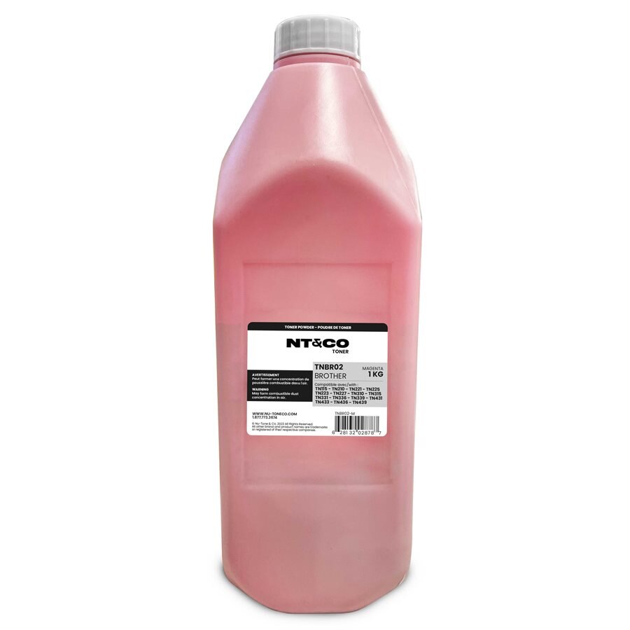 Powder Toner for use in Various Brother Cartridges Magenta 1KG